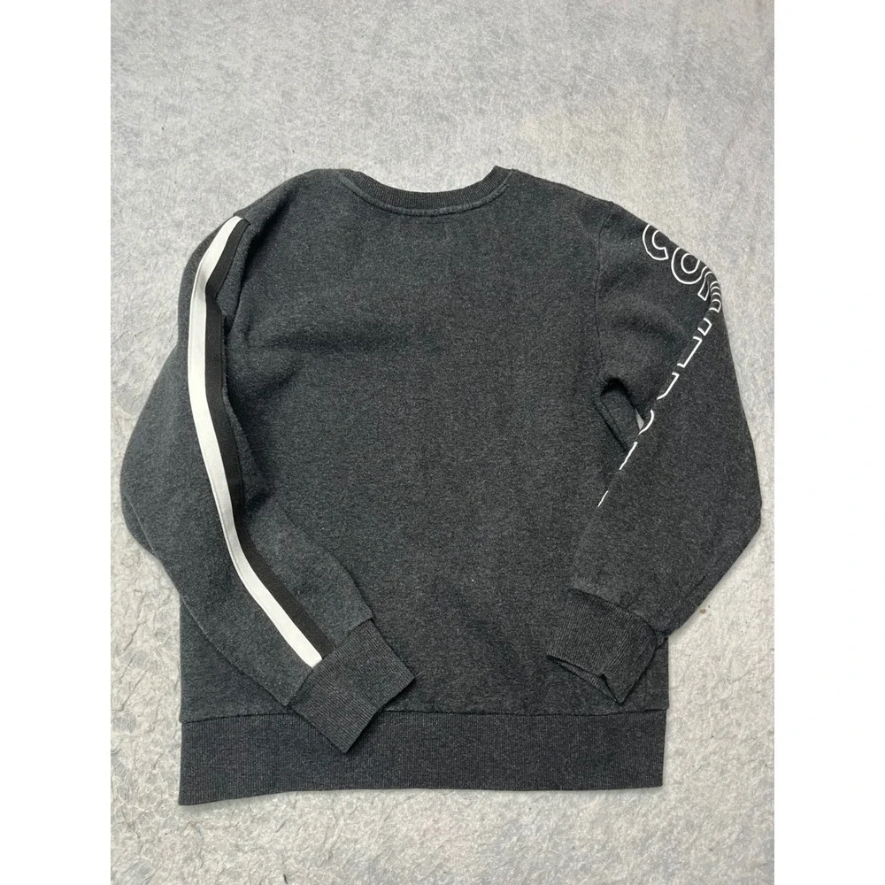 Converse Kids Large Charcoal Grey Graphic Logo Crewneck‎ Sweatshirt 12-13 Yrs